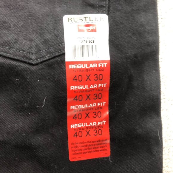 NWT Rustler From Wrangler Men Work Jeans Size 40x30 Regular Fit Straight Relaxed - Picture 11 of 13